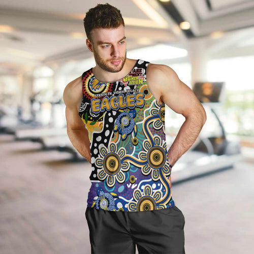 Personalised Eagles AFL Celebrating 50 Years of Naidoc Men Tank Top NAIDOC Week 2025 Aboriginal