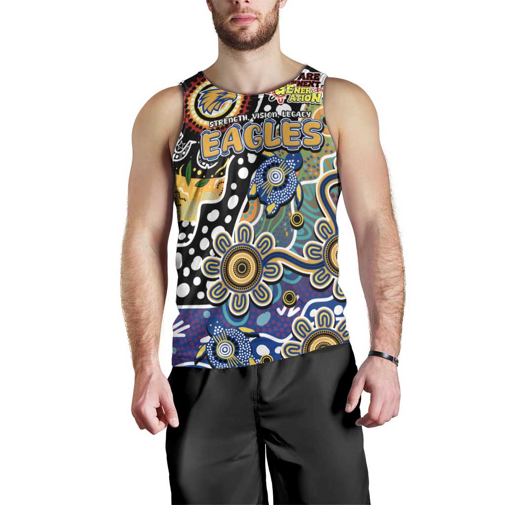 Personalised Eagles AFL Celebrating 50 Years of Naidoc Men Tank Top NAIDOC Week 2025 Aboriginal