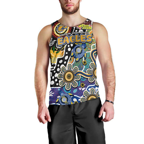 Personalised Eagles AFL Celebrating 50 Years of Naidoc Men Tank Top NAIDOC Week 2025 Aboriginal