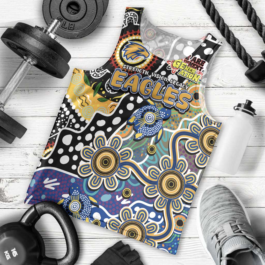 Personalised Eagles AFL Celebrating 50 Years of Naidoc Men Tank Top NAIDOC Week 2025 Aboriginal