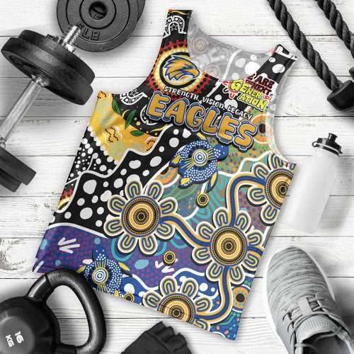 Personalised Eagles AFL Celebrating 50 Years of Naidoc Men Tank Top NAIDOC Week 2025 Aboriginal