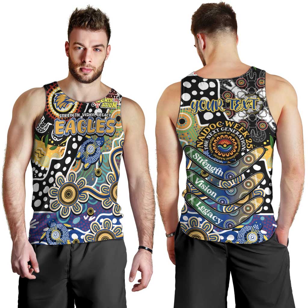 Personalised Eagles AFL Celebrating 50 Years of Naidoc Men Tank Top NAIDOC Week 2025 Aboriginal
