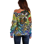 Personalised Eagles AFL Celebrating 50 Years of Naidoc Off Shoulder Sweater NAIDOC Week 2025 Aboriginal
