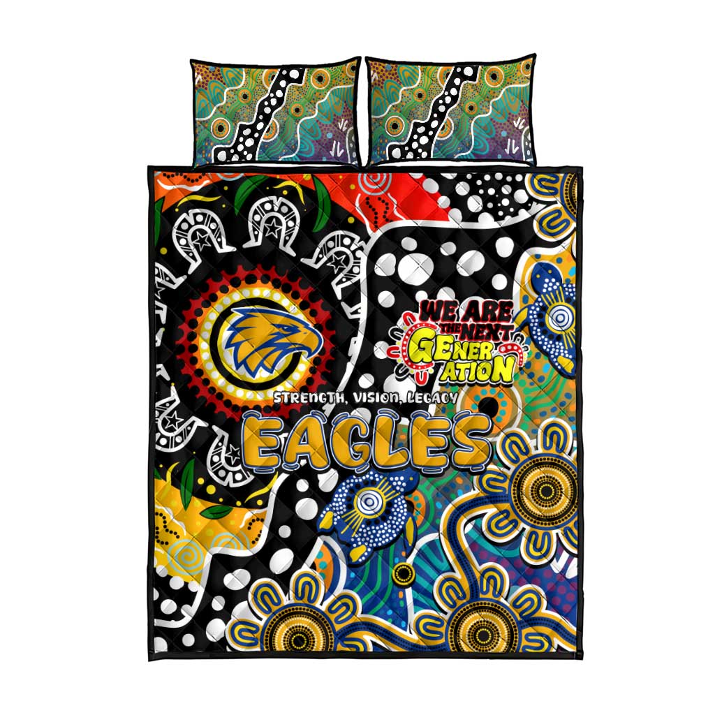 Eagles AFL Celebrating 50 Years of Naidoc Quilt Bed Set NAIDOC Week 2025 Aboriginal