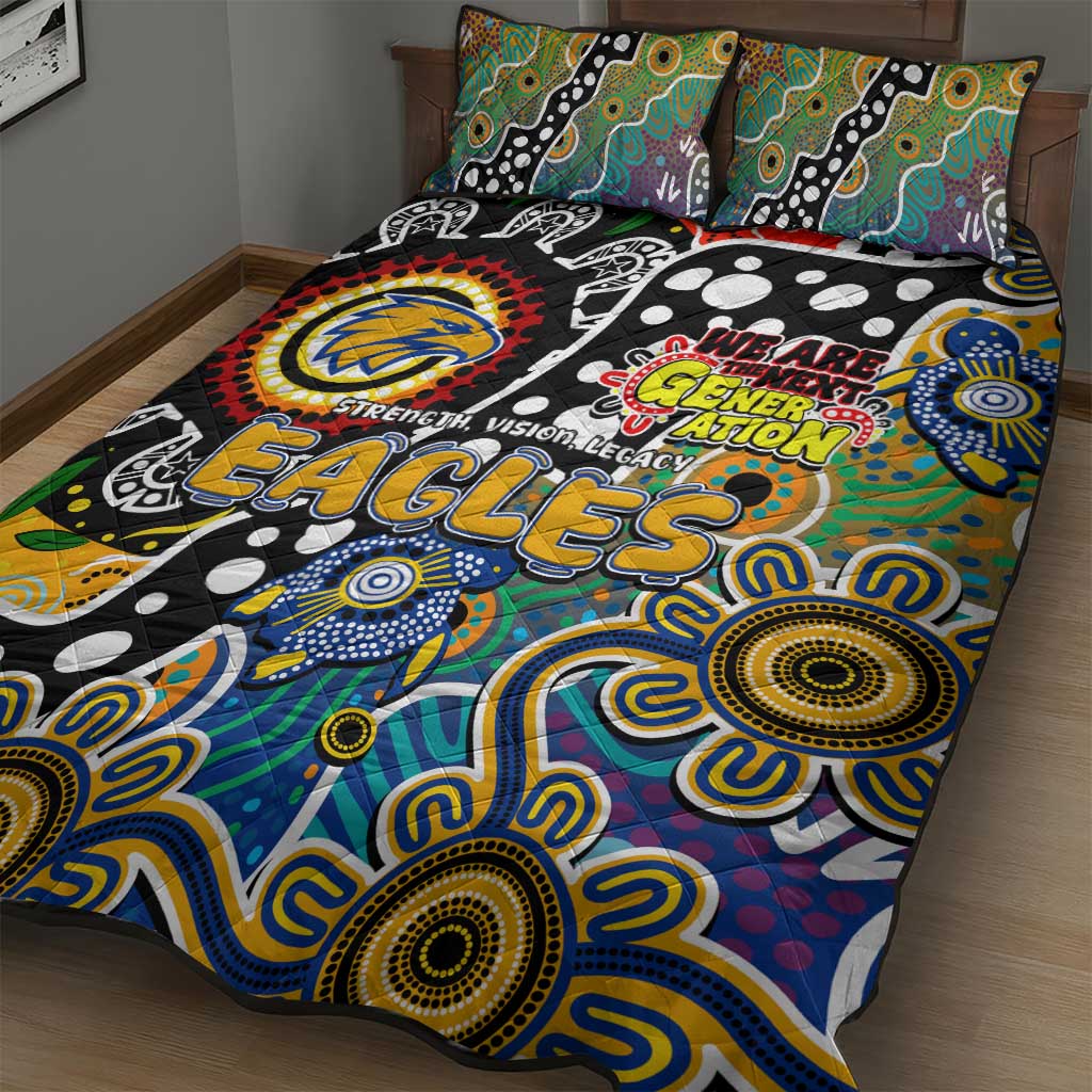Eagles AFL Celebrating 50 Years of Naidoc Quilt Bed Set NAIDOC Week 2025 Aboriginal