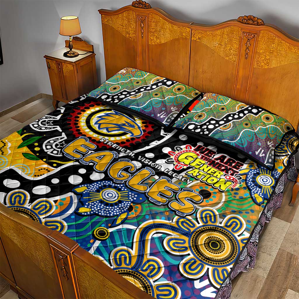 Eagles AFL Celebrating 50 Years of Naidoc Quilt Bed Set NAIDOC Week 2025 Aboriginal