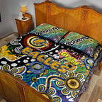 Eagles AFL Celebrating 50 Years of Naidoc Quilt Bed Set NAIDOC Week 2025 Aboriginal