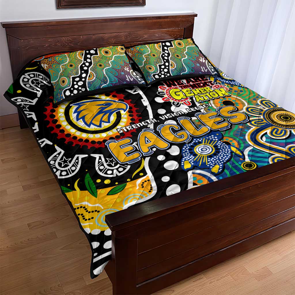 Eagles AFL Celebrating 50 Years of Naidoc Quilt Bed Set NAIDOC Week 2025 Aboriginal