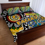 Eagles AFL Celebrating 50 Years of Naidoc Quilt Bed Set NAIDOC Week 2025 Aboriginal