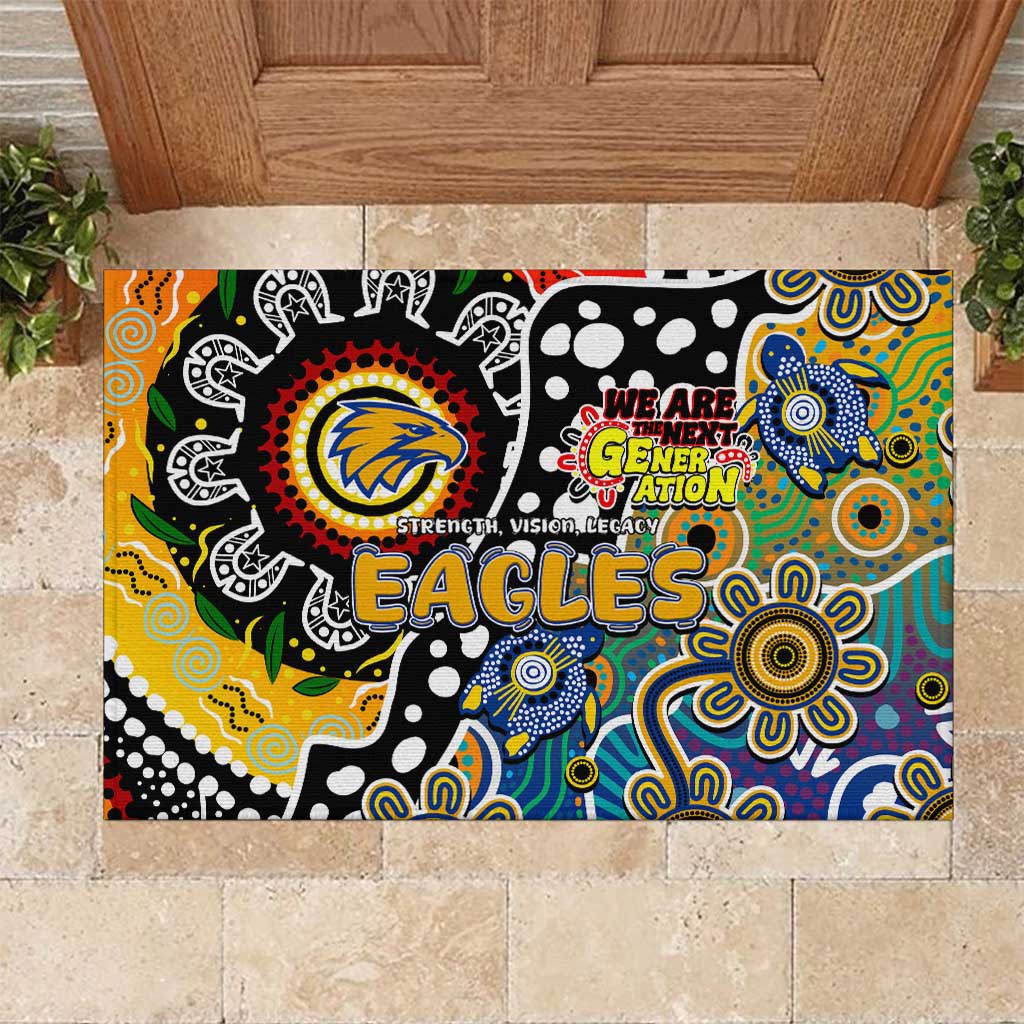 Eagles AFL Celebrating 50 Years of Naidoc Rubber Doormat NAIDOC Week 2025 Aboriginal