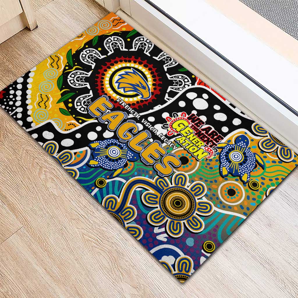 Eagles AFL Celebrating 50 Years of Naidoc Rubber Doormat NAIDOC Week 2025 Aboriginal