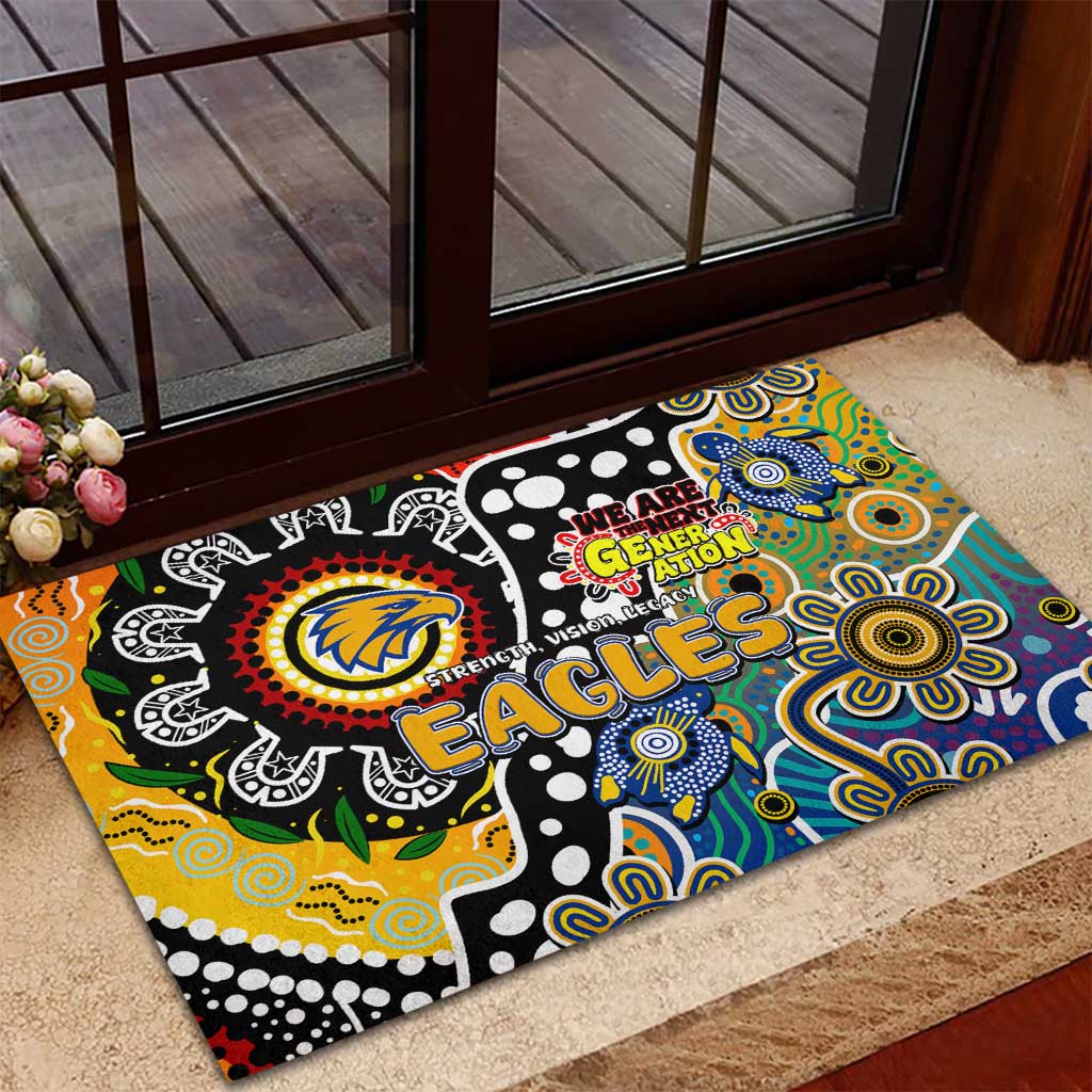 Eagles AFL Celebrating 50 Years of Naidoc Rubber Doormat NAIDOC Week 2025 Aboriginal