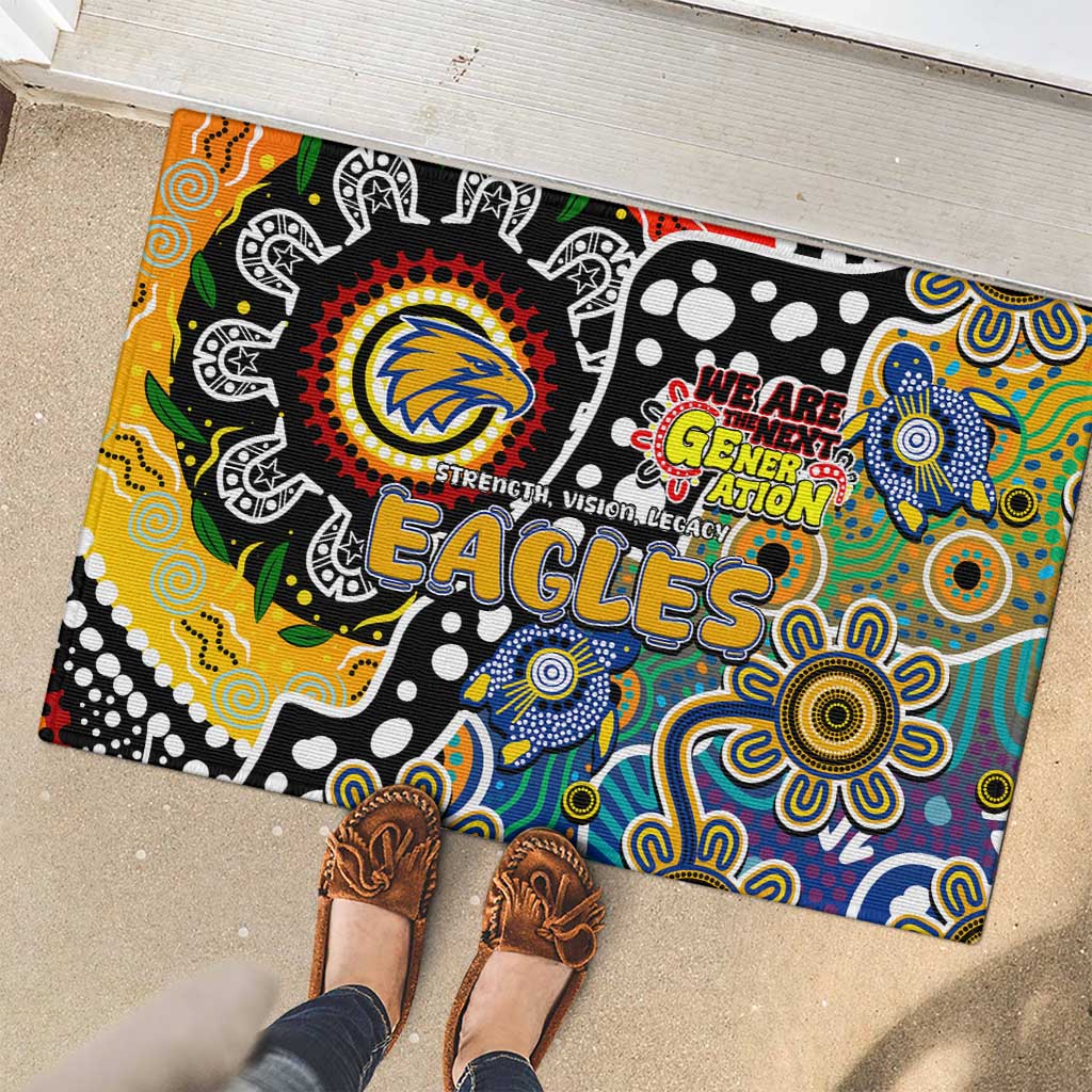 Eagles AFL Celebrating 50 Years of Naidoc Rubber Doormat NAIDOC Week 2025 Aboriginal