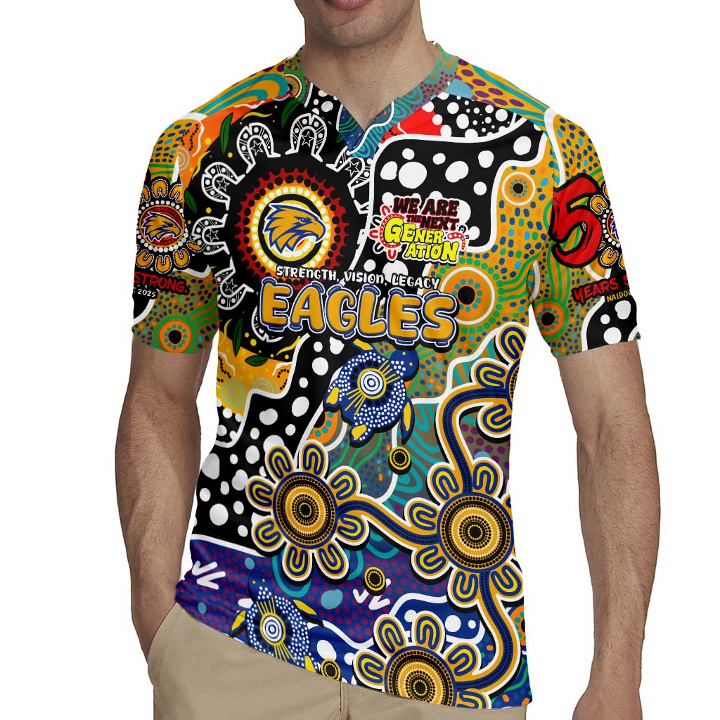 Personalised Eagles AFL Celebrating 50 Years of Naidoc Rugby Jersey NAIDOC Week 2025 Aboriginal