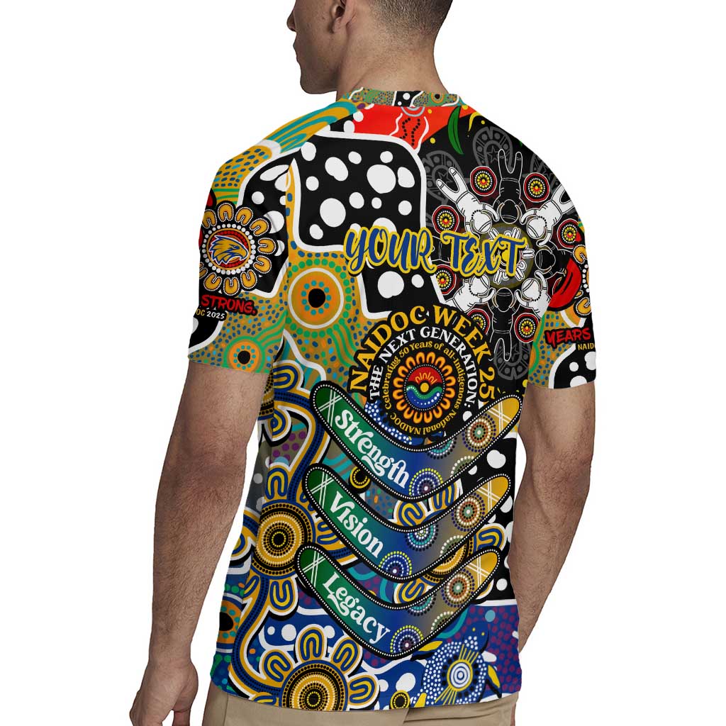 Personalised Eagles AFL Celebrating 50 Years of Naidoc Rugby Jersey NAIDOC Week 2025 Aboriginal