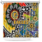 Eagles AFL Celebrating 50 Years of Naidoc Shower Curtain NAIDOC Week 2025 Aboriginal
