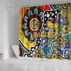 Eagles AFL Celebrating 50 Years of Naidoc Shower Curtain NAIDOC Week 2025 Aboriginal