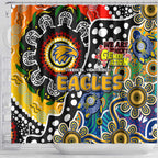 Eagles AFL Celebrating 50 Years of Naidoc Shower Curtain NAIDOC Week 2025 Aboriginal