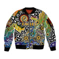 Personalised Eagles AFL Celebrating 50 Years of Naidoc Sleeve Zip Bomber Jacket NAIDOC Week 2025 Aboriginal