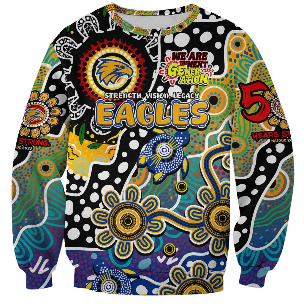 Personalised Eagles AFL Celebrating 50 Years of Naidoc Sweatshirt NAIDOC Week 2025 Aboriginal