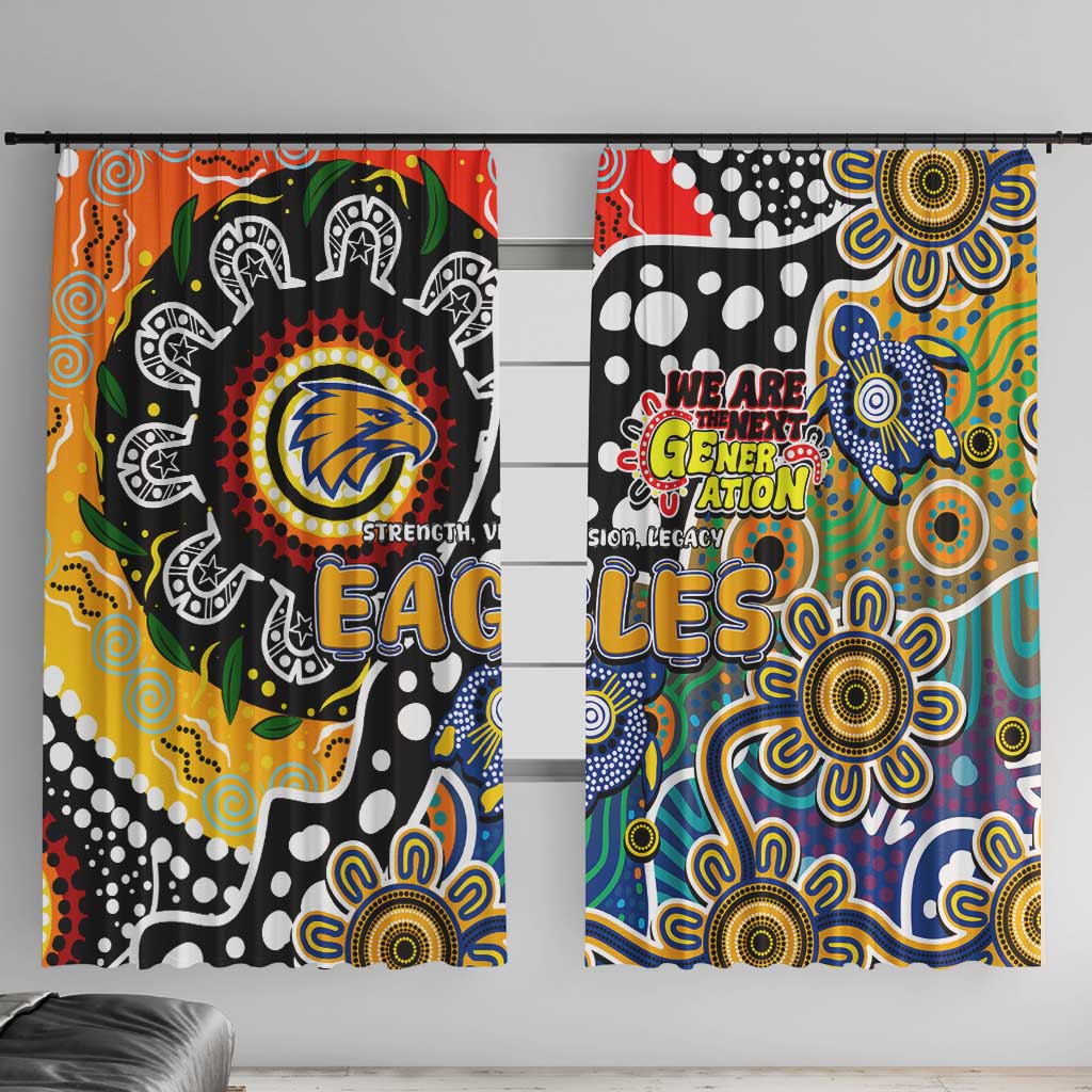 Eagles AFL Celebrating 50 Years of Naidoc Window Curtain NAIDOC Week 2025 Aboriginal