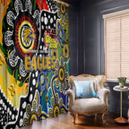 Eagles AFL Celebrating 50 Years of Naidoc Window Curtain NAIDOC Week 2025 Aboriginal