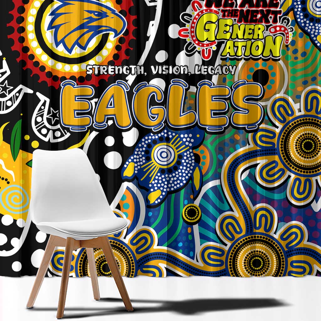 Eagles AFL Celebrating 50 Years of Naidoc Window Curtain NAIDOC Week 2025 Aboriginal