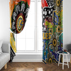 Eagles AFL Celebrating 50 Years of Naidoc Window Curtain NAIDOC Week 2025 Aboriginal