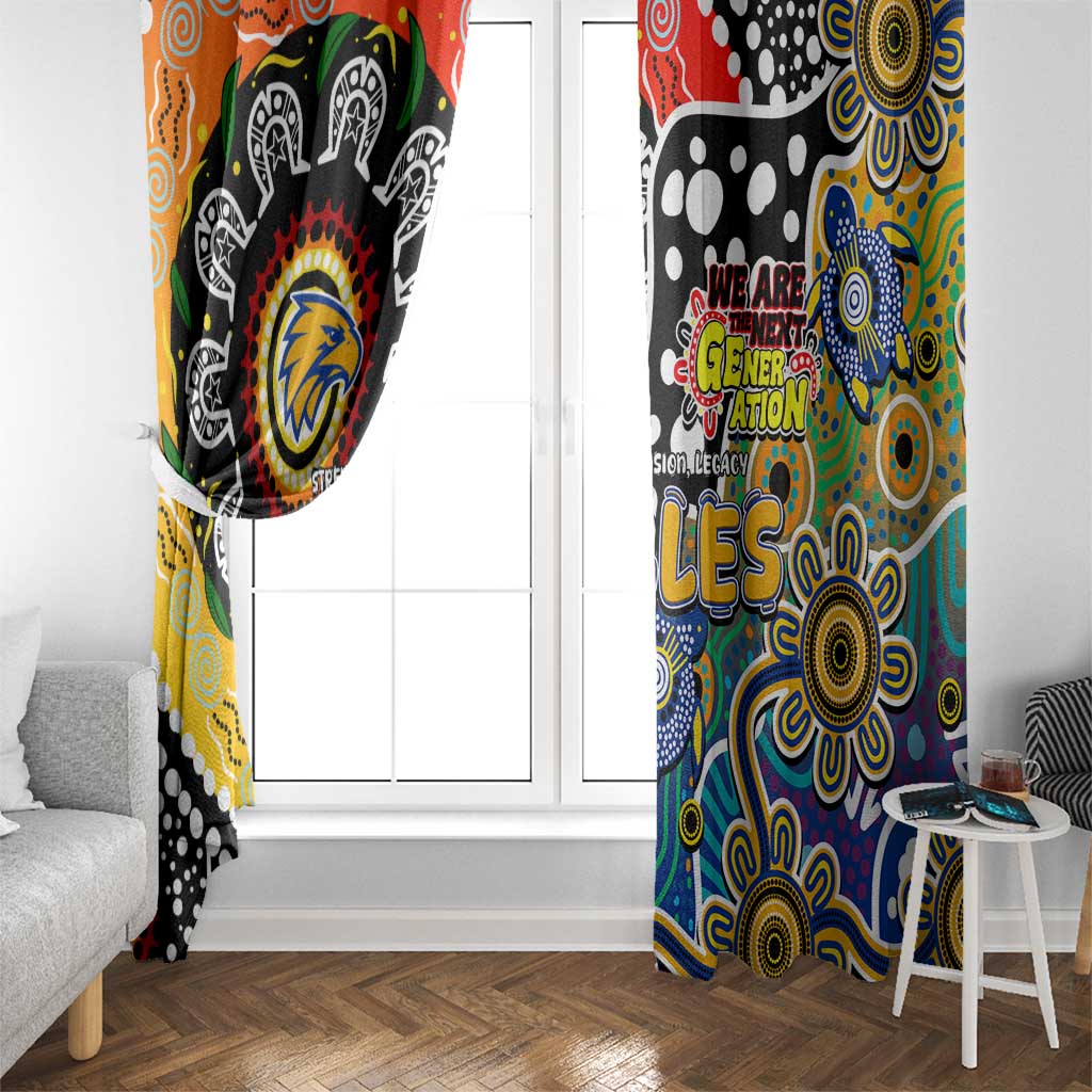 Eagles AFL Celebrating 50 Years of Naidoc Window Curtain NAIDOC Week 2025 Aboriginal