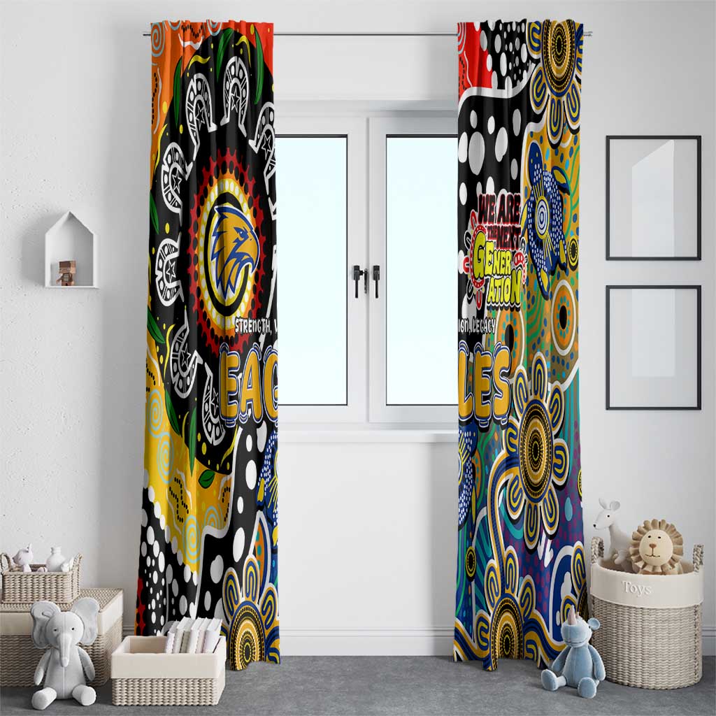 Eagles AFL Celebrating 50 Years of Naidoc Window Curtain NAIDOC Week 2025 Aboriginal