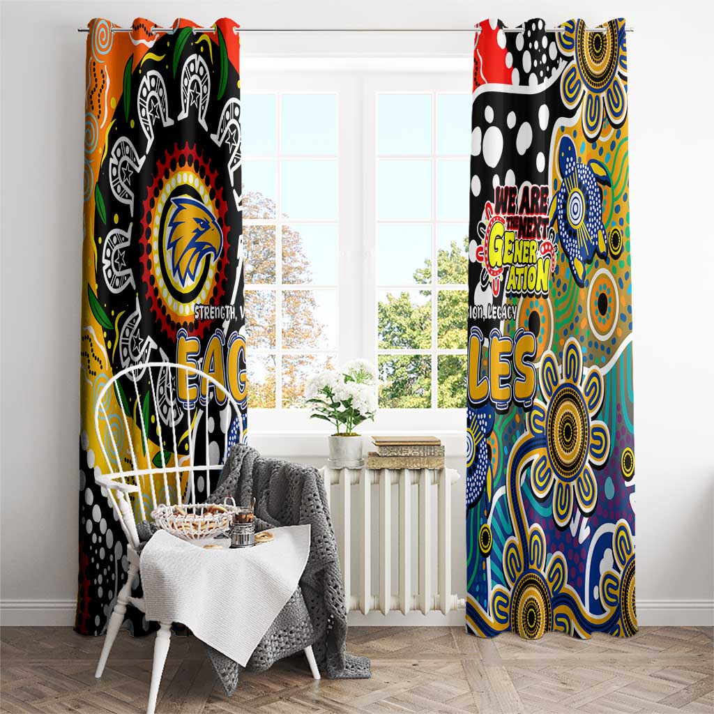 Eagles AFL Celebrating 50 Years of Naidoc Window Curtain NAIDOC Week 2025 Aboriginal