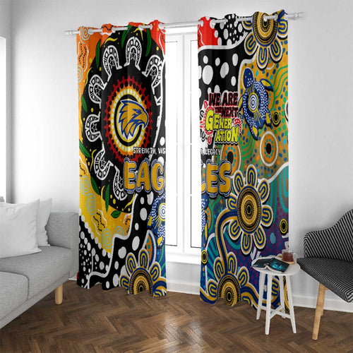 Eagles AFL Celebrating 50 Years of Naidoc Window Curtain NAIDOC Week 2025 Aboriginal