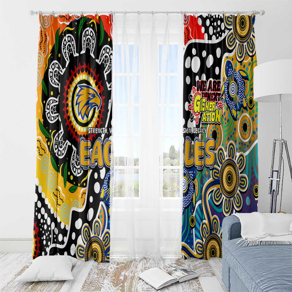 Eagles AFL Celebrating 50 Years of Naidoc Window Curtain NAIDOC Week 2025 Aboriginal