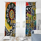 Eagles AFL Celebrating 50 Years of Naidoc Window Curtain NAIDOC Week 2025 Aboriginal