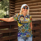 Personalised Eagles AFL Celebrating 50 Years of Naidoc Women Polo Shirt NAIDOC Week 2025 Aboriginal