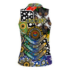 Personalised Eagles AFL Celebrating 50 Years of Naidoc Women Sleeveless Polo Shirt NAIDOC Week 2025 Aboriginal