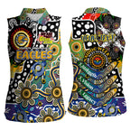 Personalised Eagles AFL Celebrating 50 Years of Naidoc Women Sleeveless Polo Shirt NAIDOC Week 2025 Aboriginal