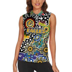 Personalised Eagles AFL Celebrating 50 Years of Naidoc Women Sleeveless Polo Shirt NAIDOC Week 2025 Aboriginal
