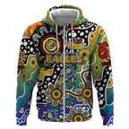 Personalised Eagles AFL Celebrating 50 Years of Naidoc Zip Hoodie NAIDOC Week 2025 Aboriginal