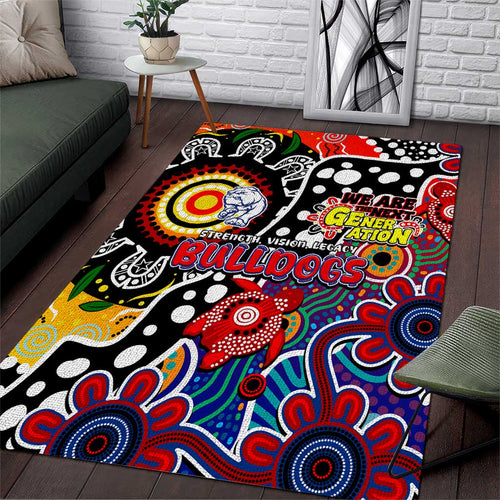 Bulldogs AFL Celebrating 50 Years of Naidoc Area Rug NAIDOC Week 2025 Aboriginal