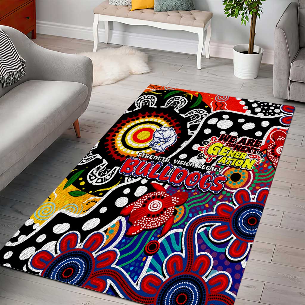 Bulldogs AFL Celebrating 50 Years of Naidoc Area Rug NAIDOC Week 2025 Aboriginal
