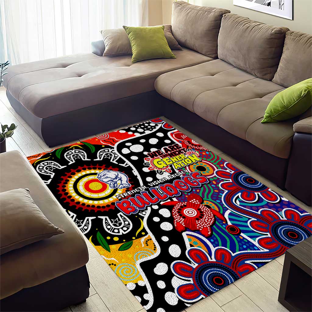 Bulldogs AFL Celebrating 50 Years of Naidoc Area Rug NAIDOC Week 2025 Aboriginal