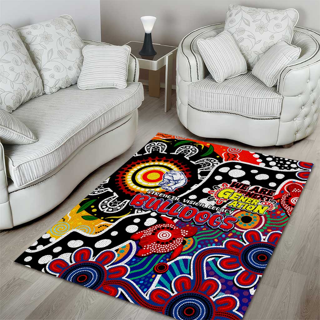 Bulldogs AFL Celebrating 50 Years of Naidoc Area Rug NAIDOC Week 2025 Aboriginal