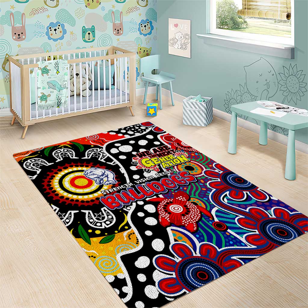 Bulldogs AFL Celebrating 50 Years of Naidoc Area Rug NAIDOC Week 2025 Aboriginal