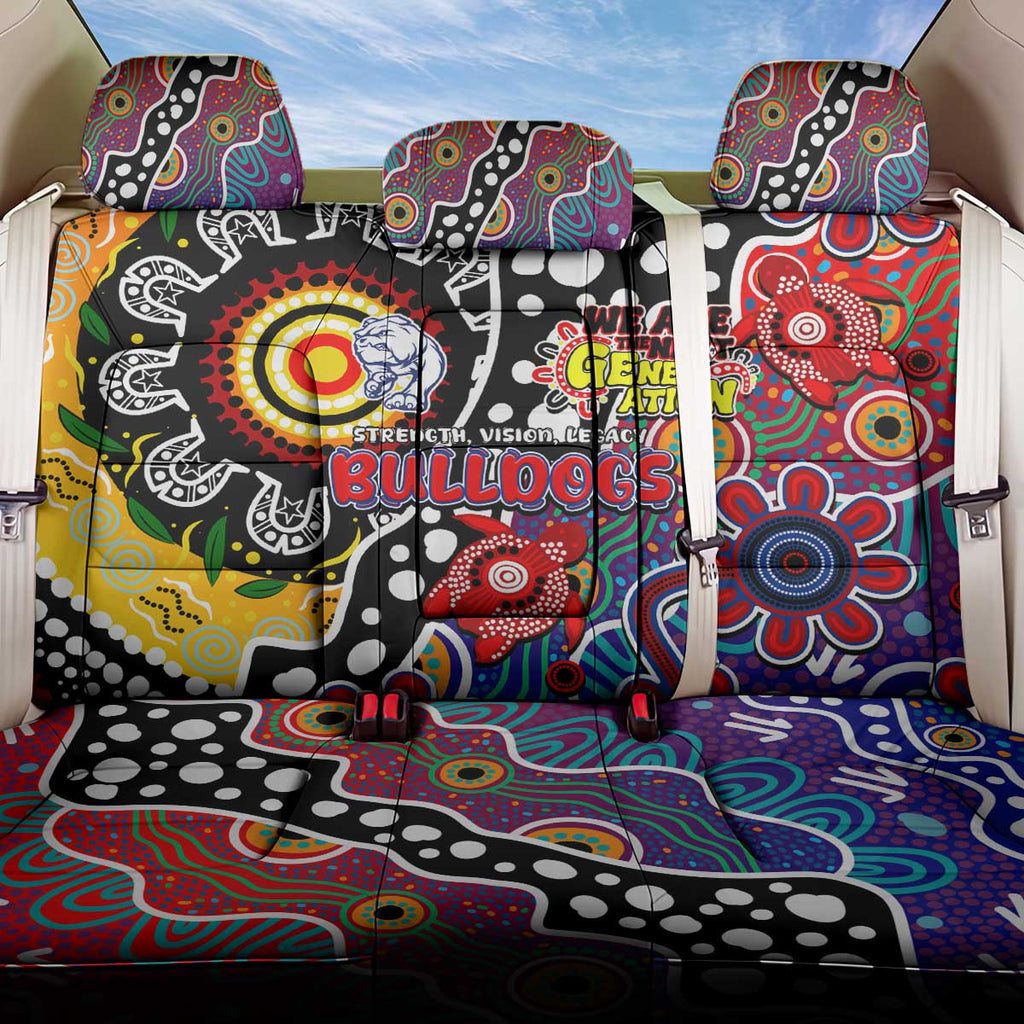 Bulldogs AFL Celebrating 50 Years of Naidoc Back Car Seat Cover NAIDOC Week 2025 Aboriginal