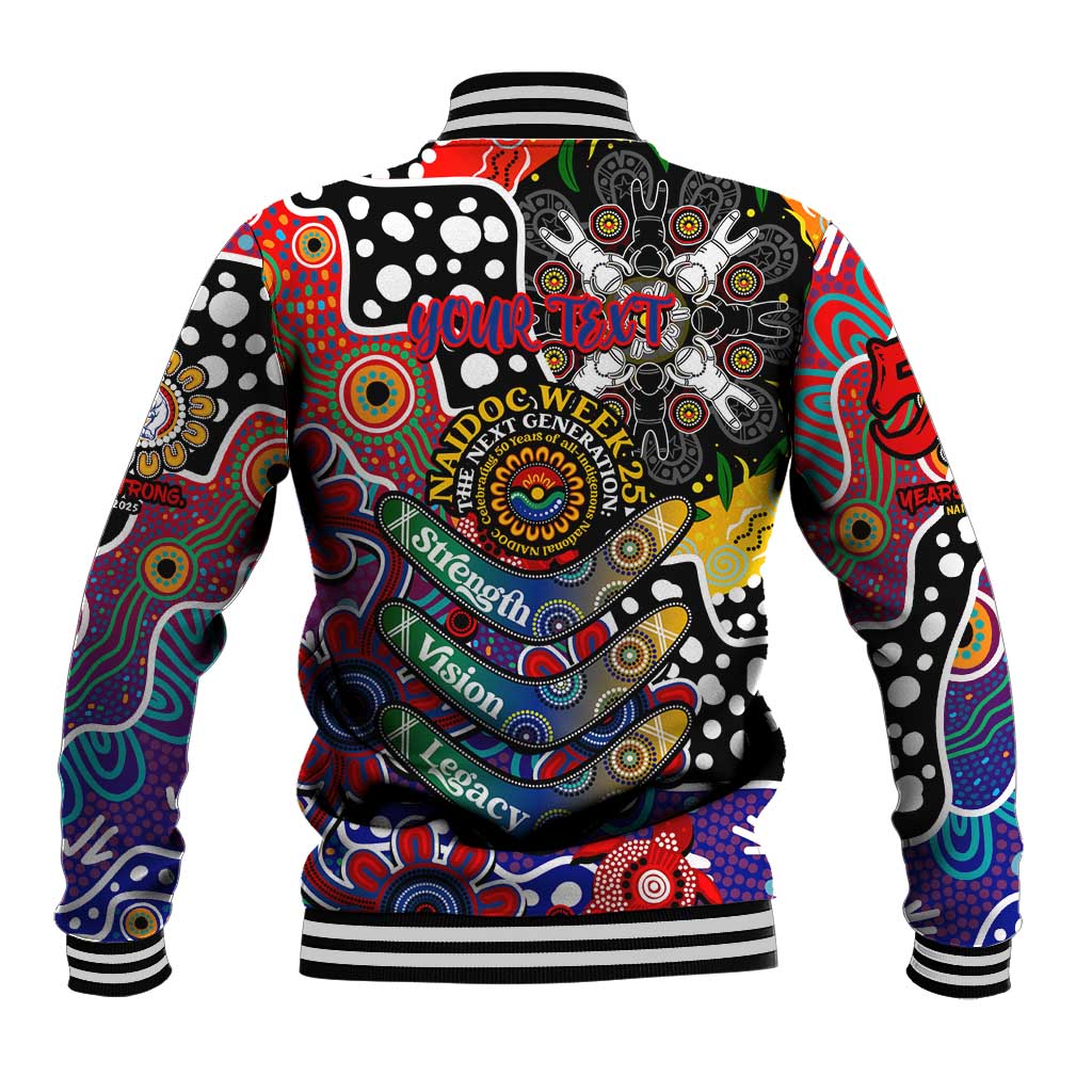 Personalised Bulldogs AFL Celebrating 50 Years of Naidoc Baseball Jacket NAIDOC Week 2025 Aboriginal
