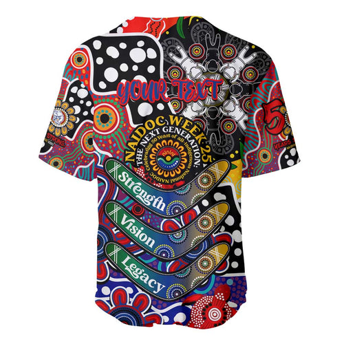 Personalised Bulldogs AFL Celebrating 50 Years of Naidoc Baseball Jersey NAIDOC Week 2025 Aboriginal