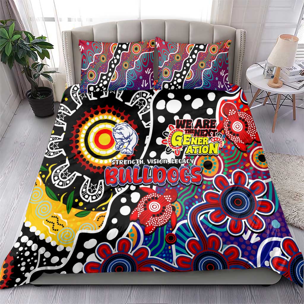 Bulldogs AFL Celebrating 50 Years of Naidoc Bedding Set NAIDOC Week 2025 Aboriginal