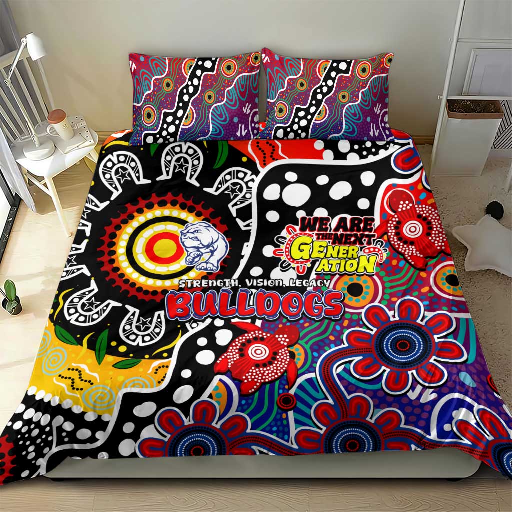 Bulldogs AFL Celebrating 50 Years of Naidoc Bedding Set NAIDOC Week 2025 Aboriginal