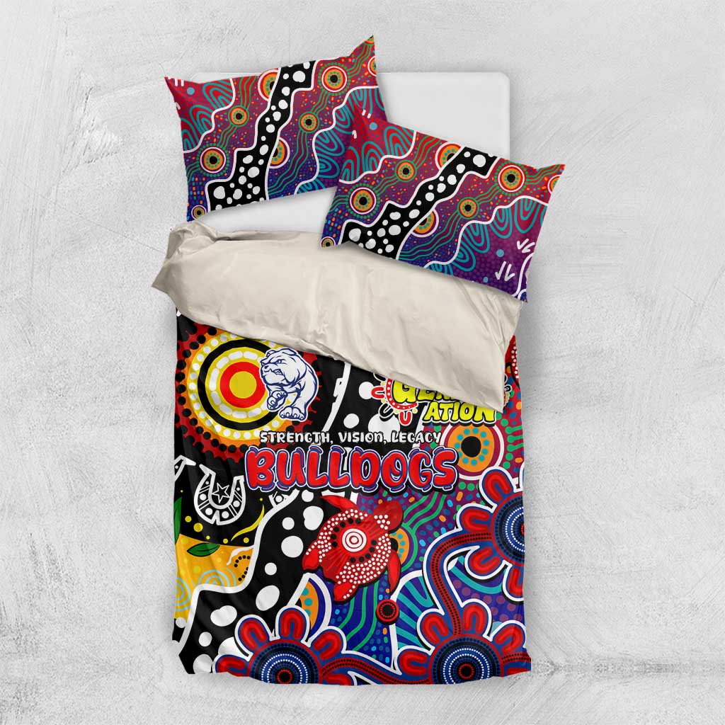 Bulldogs AFL Celebrating 50 Years of Naidoc Bedding Set NAIDOC Week 2025 Aboriginal